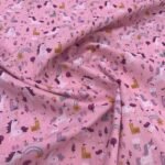 Popeline Unicórnios - Rosa