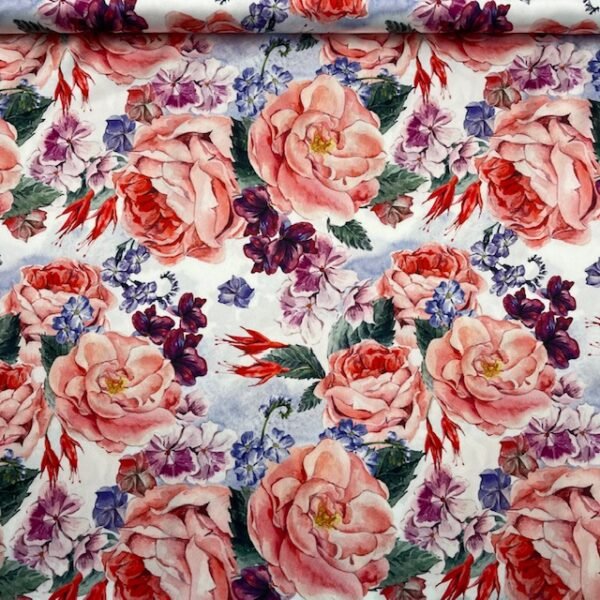 Seda Acetinada - Roses