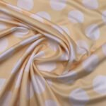 Seda Crepe Bolas 5cm - Amarelo