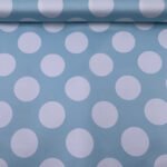 Seda Crepe Bolas 5cm - Azul