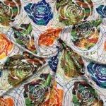 Seda Crepe Estampada