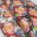 Seda Crepe Rose - Preto