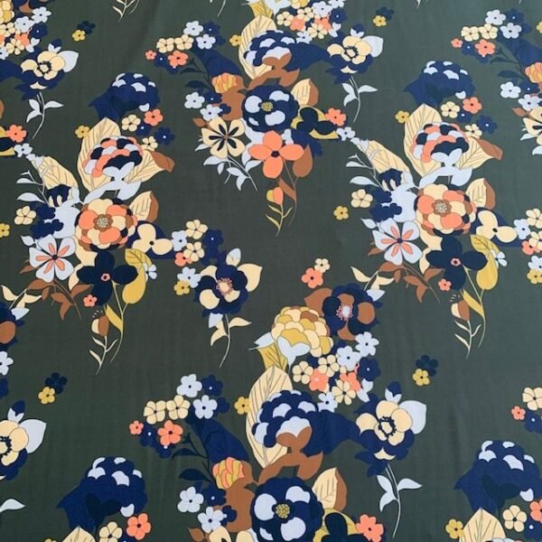 Seda Mate - Floral - Verde