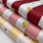 Seda Crepe - Ricas/Corações - Rosa