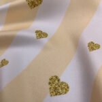 Seda Crepe - Ricas/Corações - Amarelo