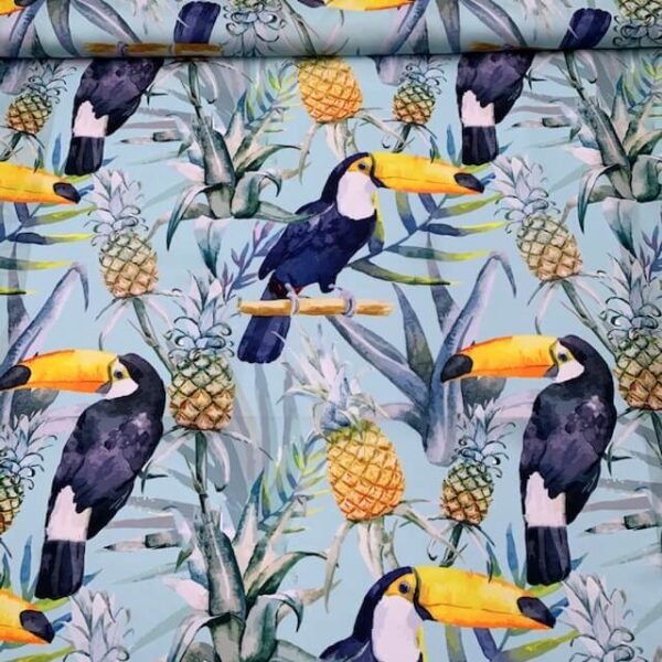 Seda Tropical - Azul