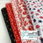 Tecido Covid Natal - Vermelho Ho HO