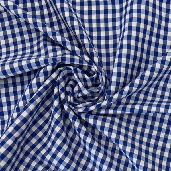 Tecido Vichy - Azul Porto 6mm