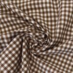 Tecido Vichy - Castanho 6mm