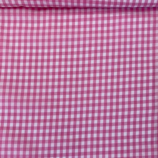 Tecido Vichy - Rosa 6mm