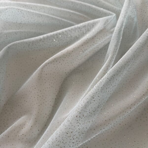 Tule Glitter - Azul Claro/Gold