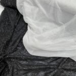 Tule c/ Elastano Glitter - Branco/Silver