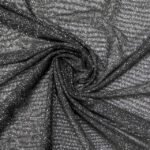 Tule c/ Elastano Glitter - Preto/Silver