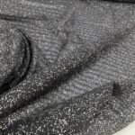 Tule c/ Elastano Glitter - Preto/Silver