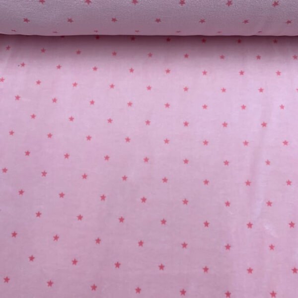 Veludo Baby Star - Rosa