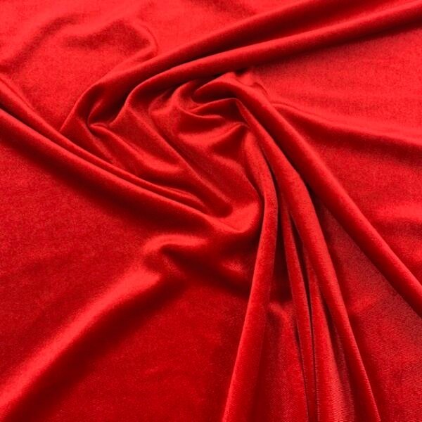 Veludo c/ Lycra - Vermelho