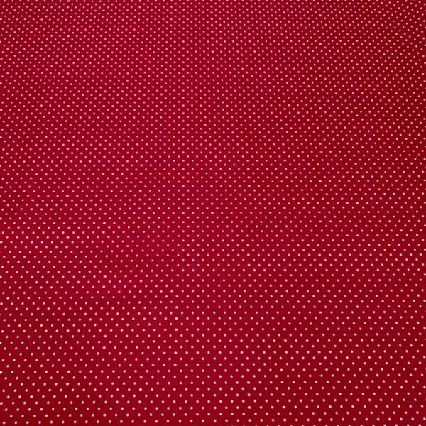 Popeline Resinada Pintas - Vermelho