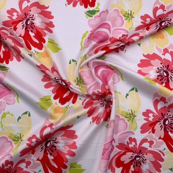 Seda Crepe - Vermelho