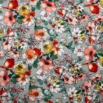 Seda Estampada - Cinzento