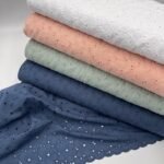 Bordado Inglês Flower - Azul