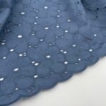 Bordado Inglês Flower - Azul