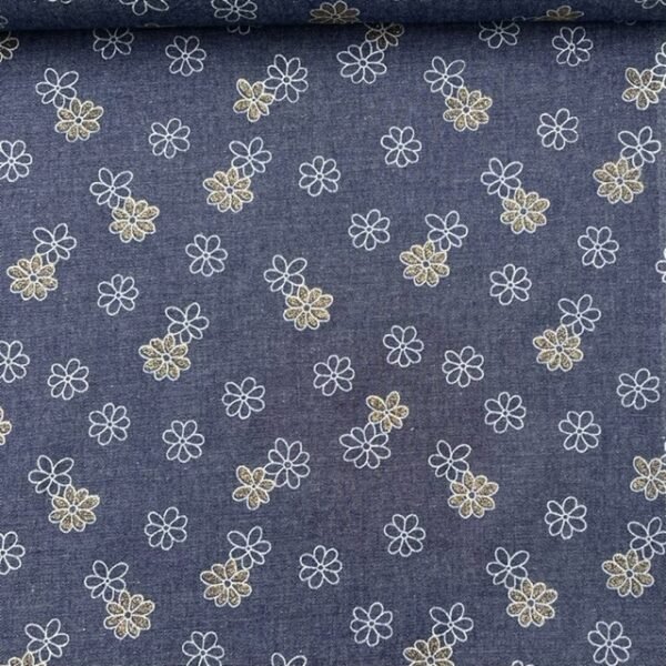 Ganga Camiseiro Flower Glitter