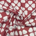 Seda Crepe Trevo - Vermelho - Image 2