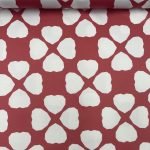 Seda Crepe Trevo - Vermelho