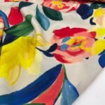 Viscose Digital Rose - Bege