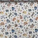 Popeline Cats - Branco