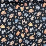 Popeline Cats - Preto