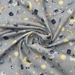 Popeline Digital Space - Cinzento - Image 2