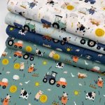 Popeline Farm Life - Azul Jeans - Image 3