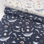 Popeline Marine - Branco - Image 4