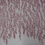 Renda Sequin Rain - Rosa