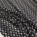 Seda Crepe Plissada Bolas - Preto - Image 3