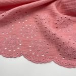 Musselina de Barra Bordada - Rosa - Image 3