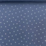 Musselina Silver Heart - Azul
