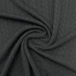 Jersey Jacquard Entrançado Acolchoado - Verde Garrafa - Image 2