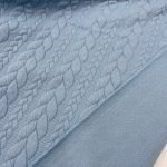 Jersey Jacquard Entrançado Acolchoado - Azul Claro - Image 4