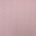 Jersey Jacquard Entrançado Acolchoado - Rosa Claro