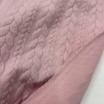 Jersey Jacquard Entrançado Acolchoado - Rosa Claro - Image 3