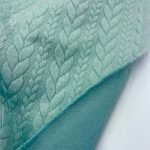 Jersey Jacquard Entrançado Acolchoado - Verde Menta - Image 3