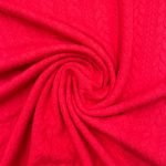 Jersey Jacquard Entrançado Acolchoado - Vermelho - Image 2