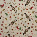 Tecido Panamá Lurex Christmas Digital 2,80 mt Largura