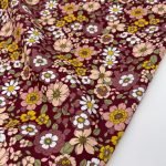 Popeline Flowers -  Bordeaux - Image 3