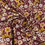 Popeline Flowers -  Bordeaux - Image 2