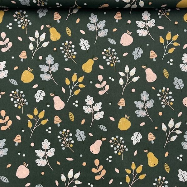 Popeline Fruit - Verde