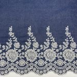 Ganga Bordado de Barra - Azul