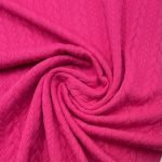 Jersey Jacquard Entrançado Acolchoado - Rosa Fuxia - Image 2